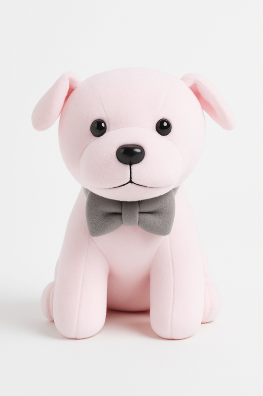 Cuddle Woofy- Plush Puppy with Bow - 8inch