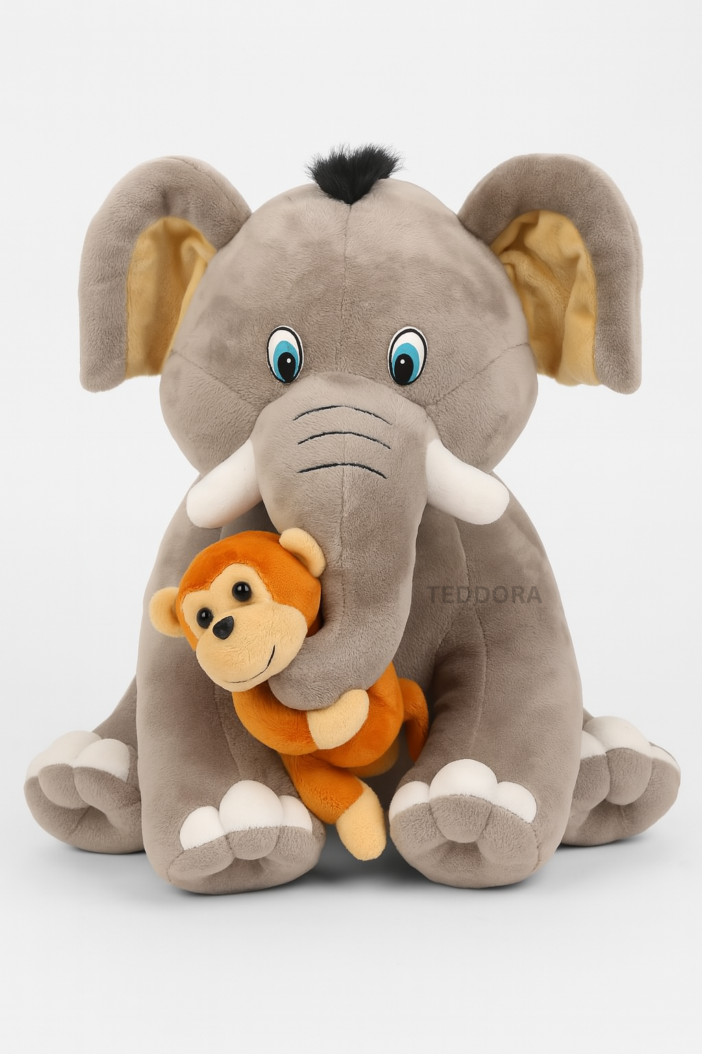 TEDDORA Monkey Ele Soft Toy - 30cm
