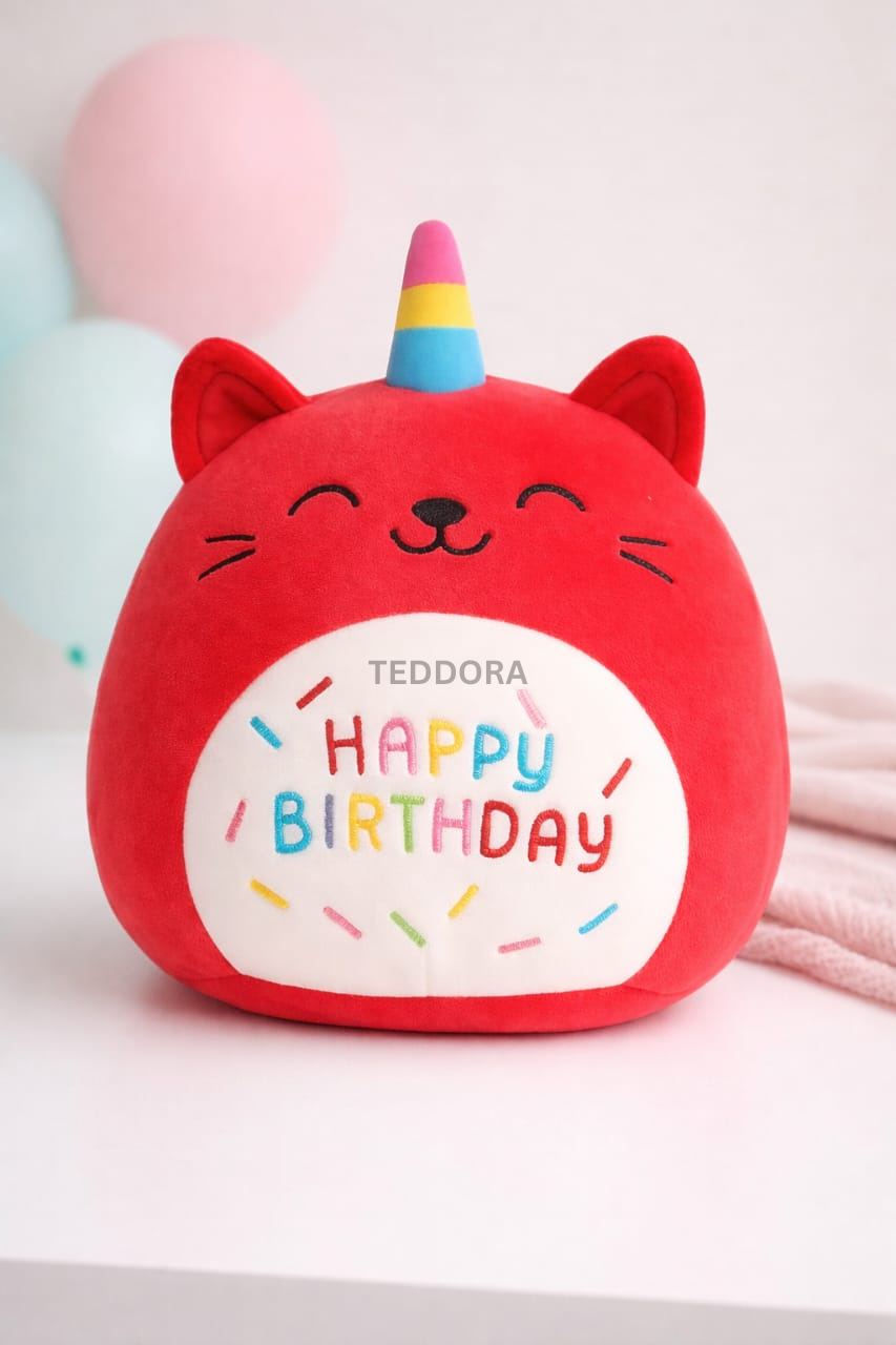 TEDDORA Happyhorn Birthday Pillow - 12cm