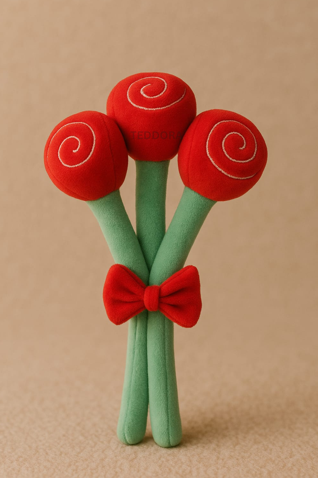 rose bouquet plush dog toy