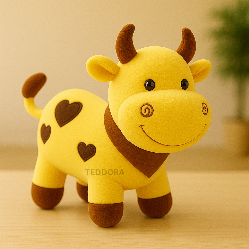 TEDDORA Smiley Cow Soft Toy - 25cm