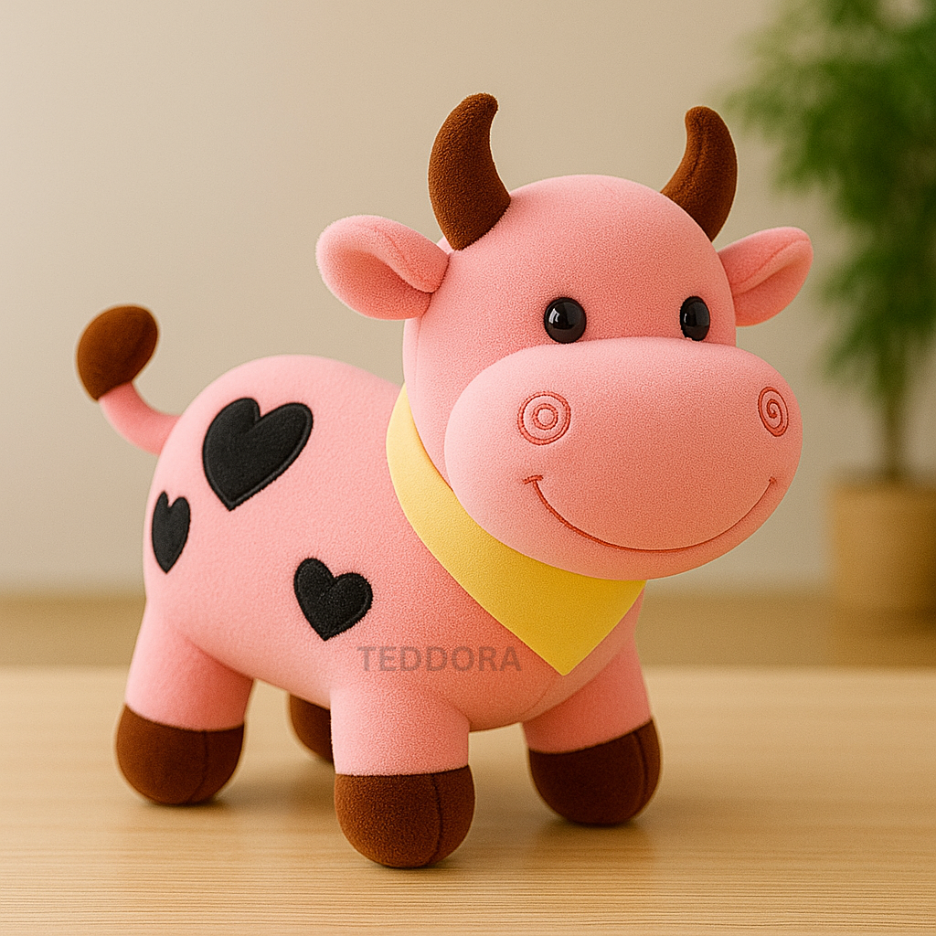 TEDDORA Smiley Cow Soft Toy - 25cm