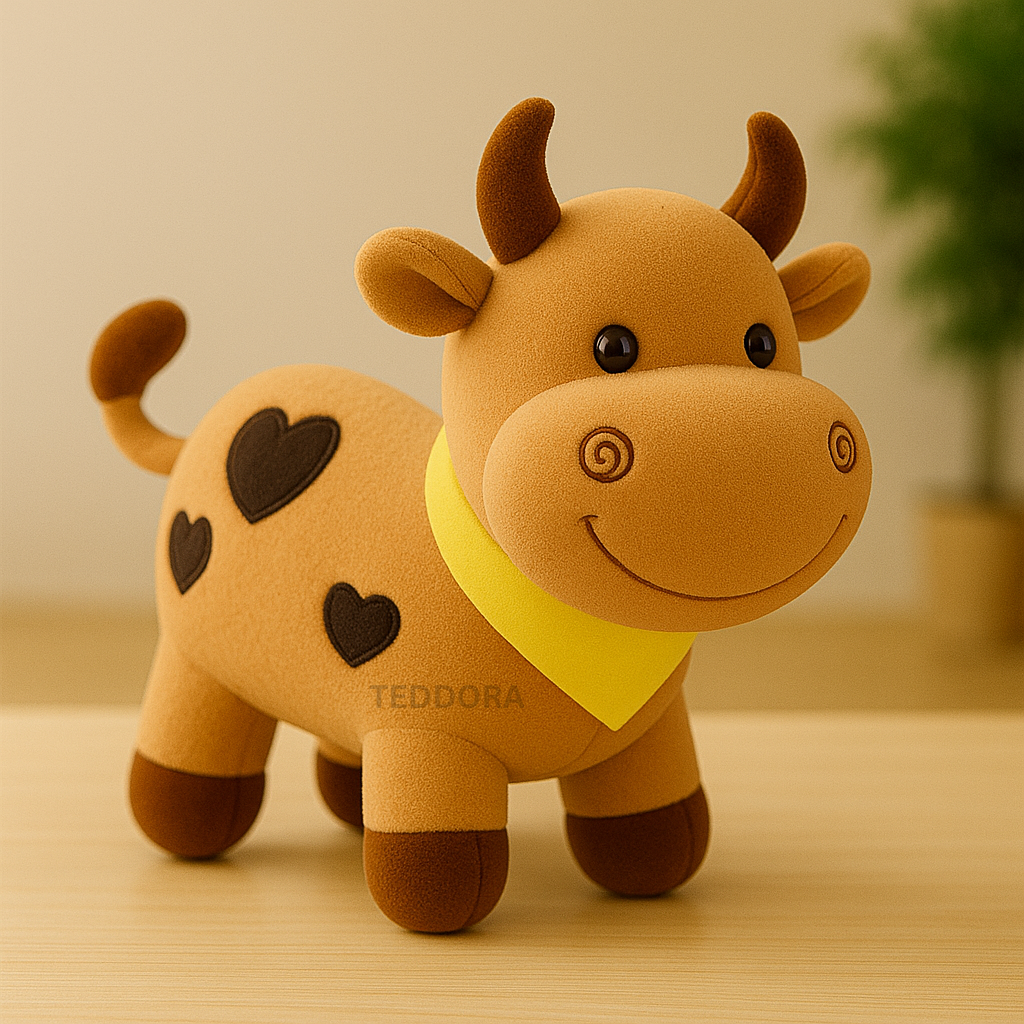 TEDDORA Smiley Cow Soft Toy - 25cm