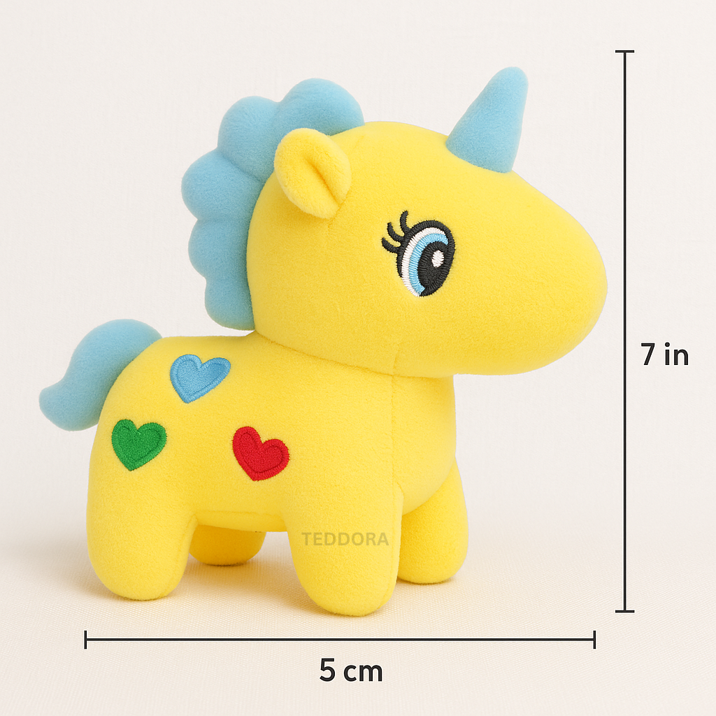TEDDORA Mini Unicorn Soft Toy - 16cm