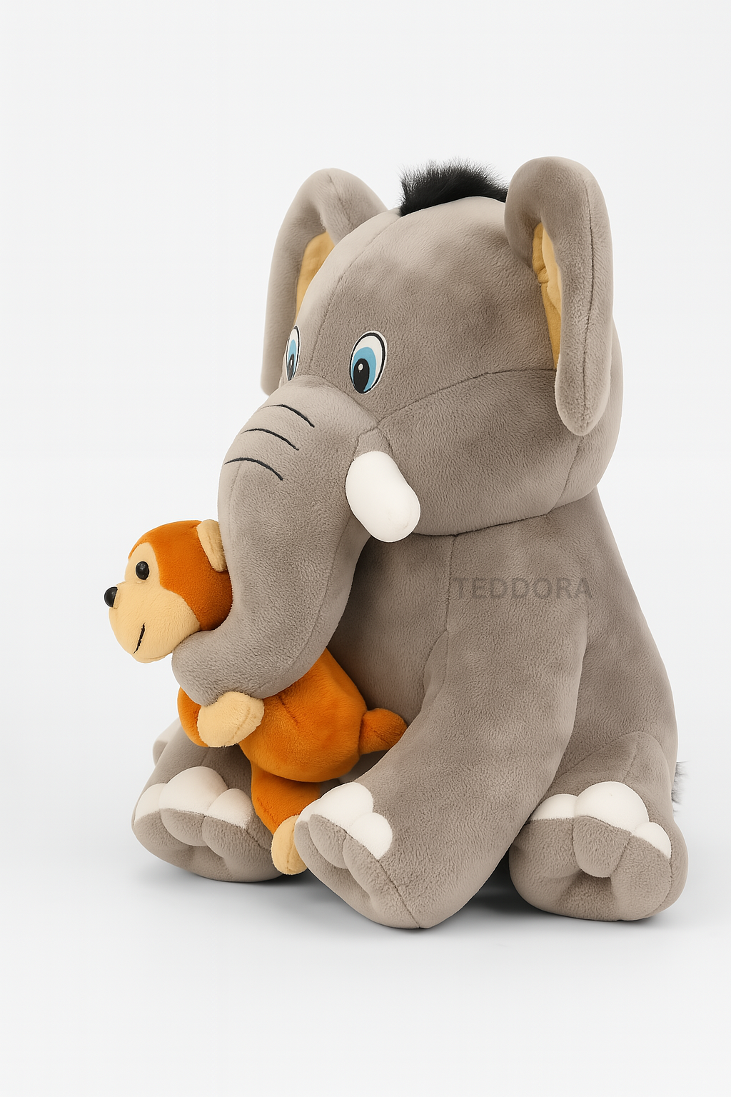TEDDORA Monkey Ele Soft Toy - 30cm