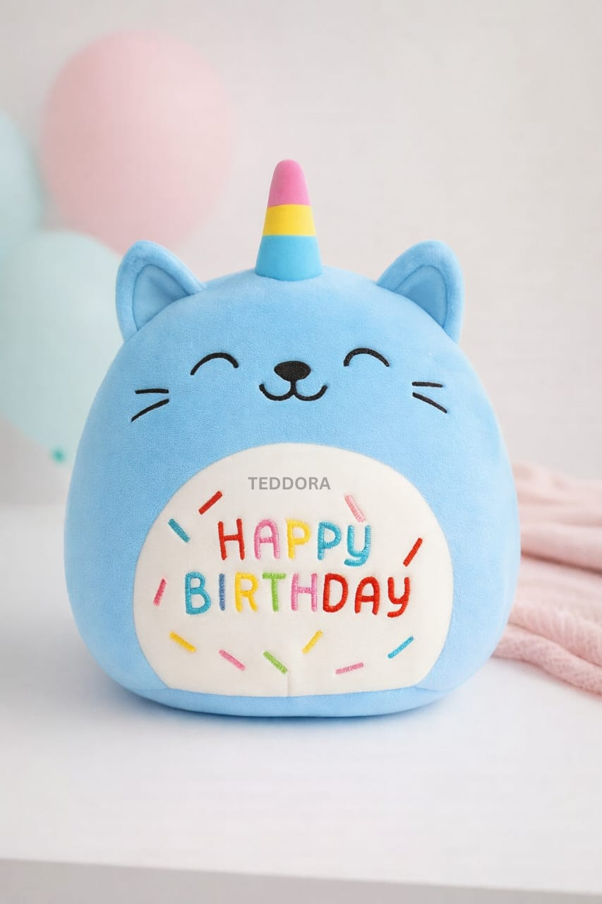 TEDDORA Happyhorn Birthday Pillow - 12cm