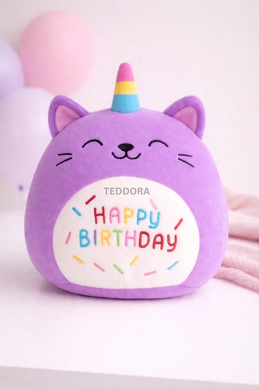 TEDDORA Happyhorn Birthday Pillow - 12cm