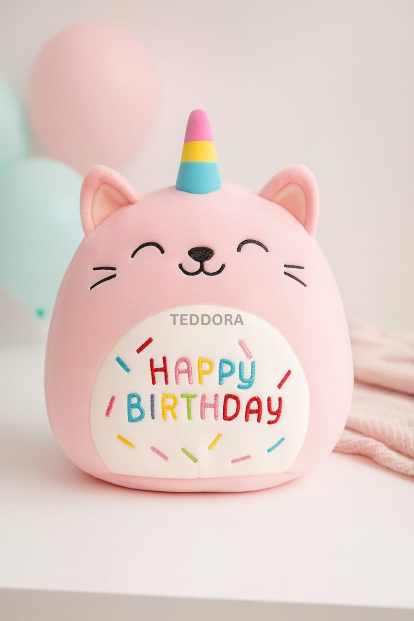 TEDDORA Happyhorn Birthday Pillow - 12cm