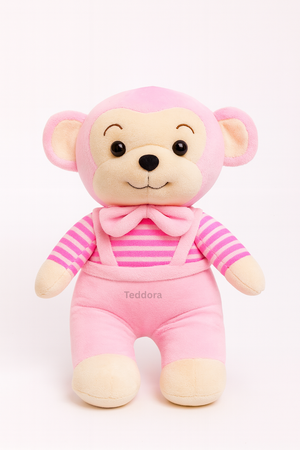 TEDDORA Bow Monkey Soft Toy - 25 cm