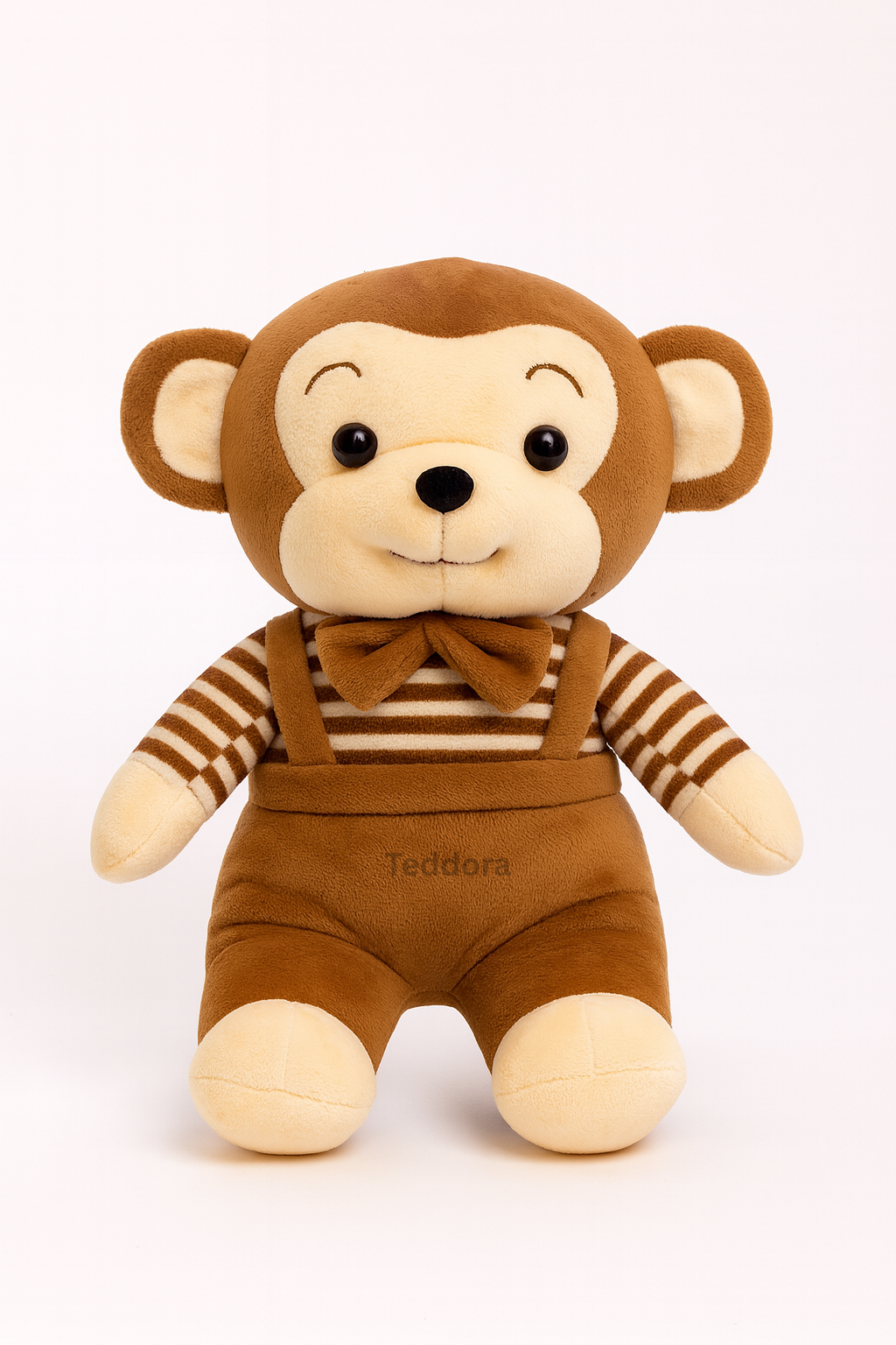 TEDDORA Bow Monkey Soft Toy - 25 cm