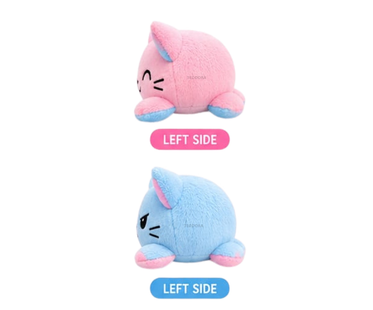 Flippy Cat Mood Changer Soft Toy - 15CM  | TEDDORA