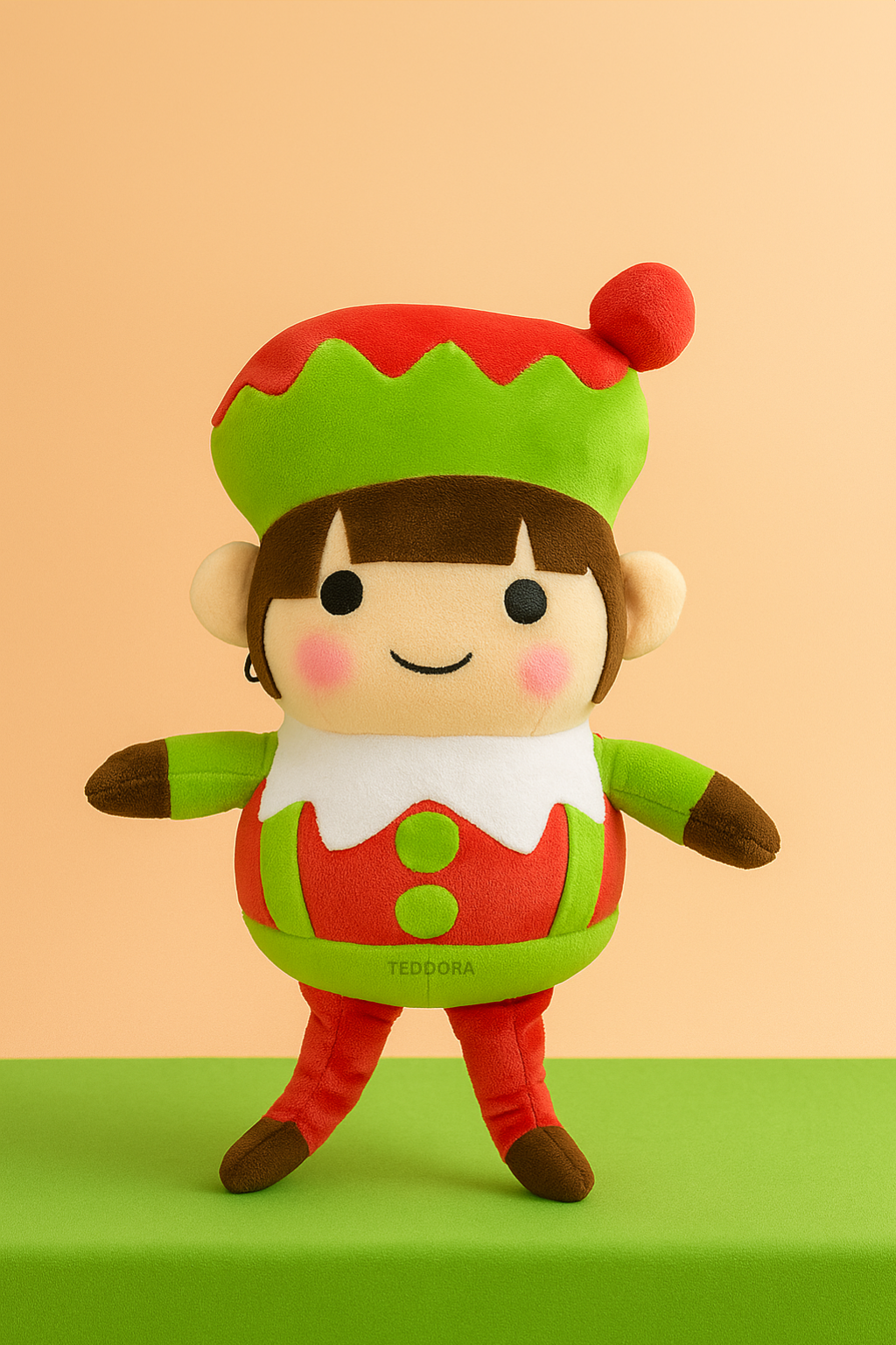 TEDDORA Jingle Girl Soft Toy For Christmas Playtime - 26cm