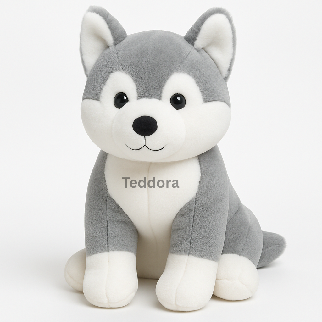 TEDDORA Husky Soft Toy - 20cm