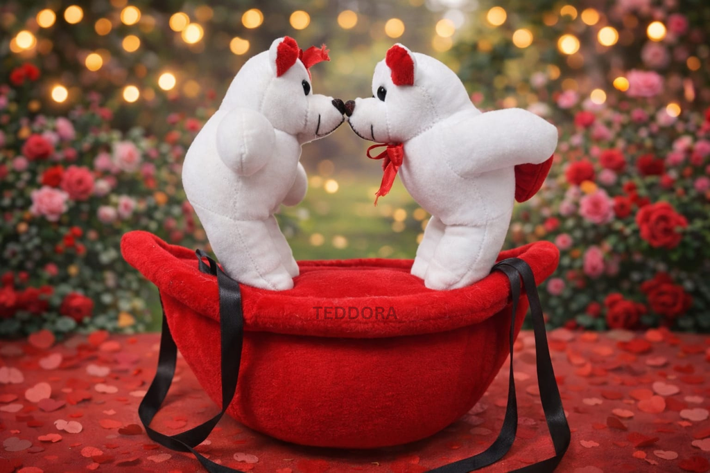 TEDDORA Couple On Boat Soft Toy - 28cm