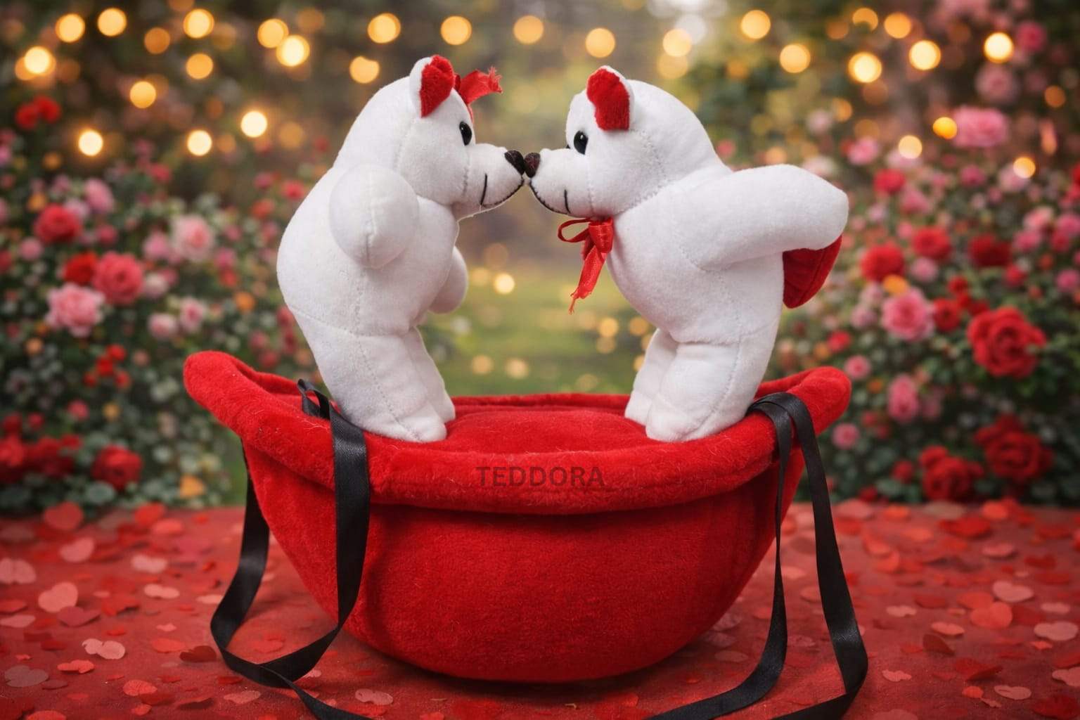 TEDDORA Couple On Boat Soft Toy - 28cm