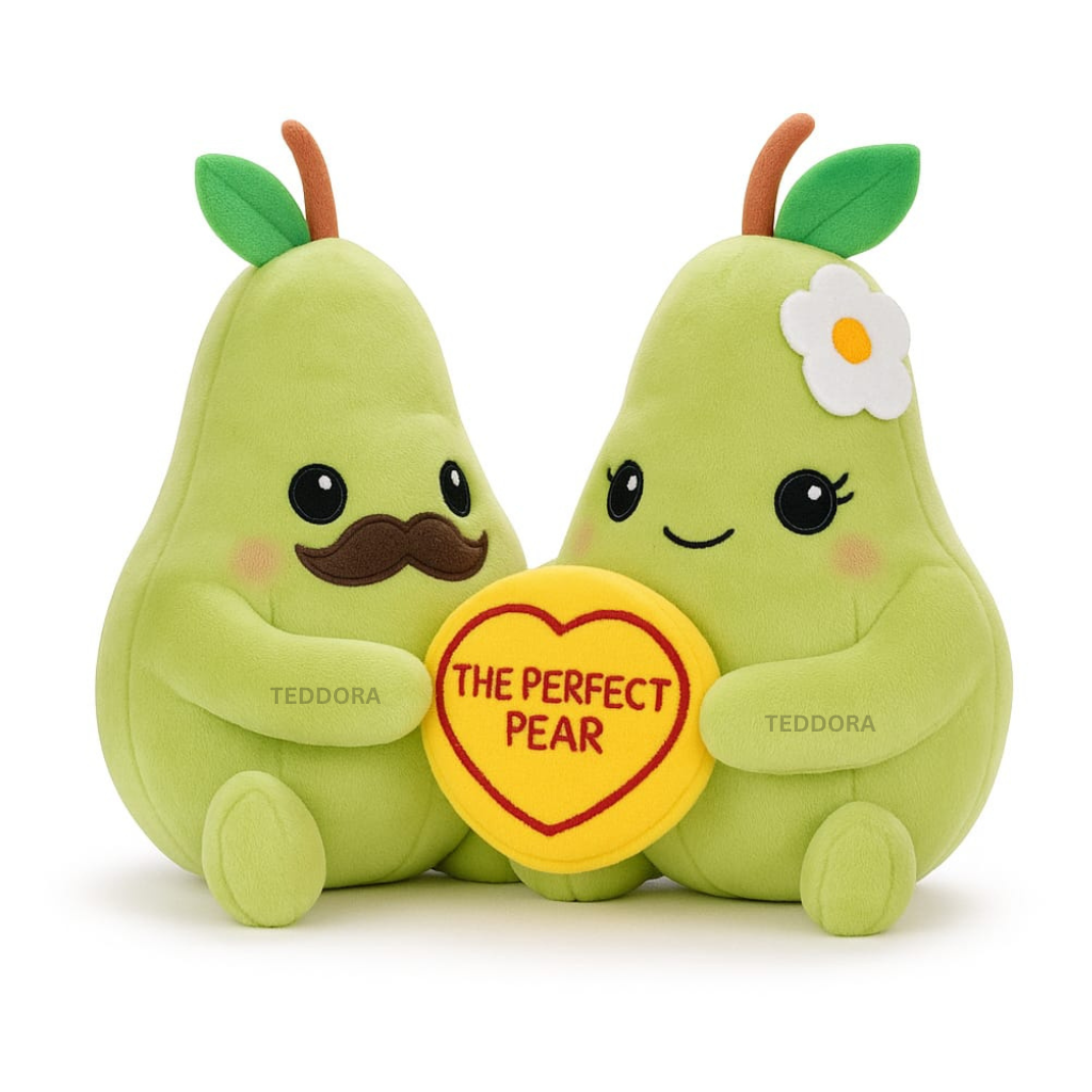 TEDDORA Pears Couple Soft Toy - 15cm