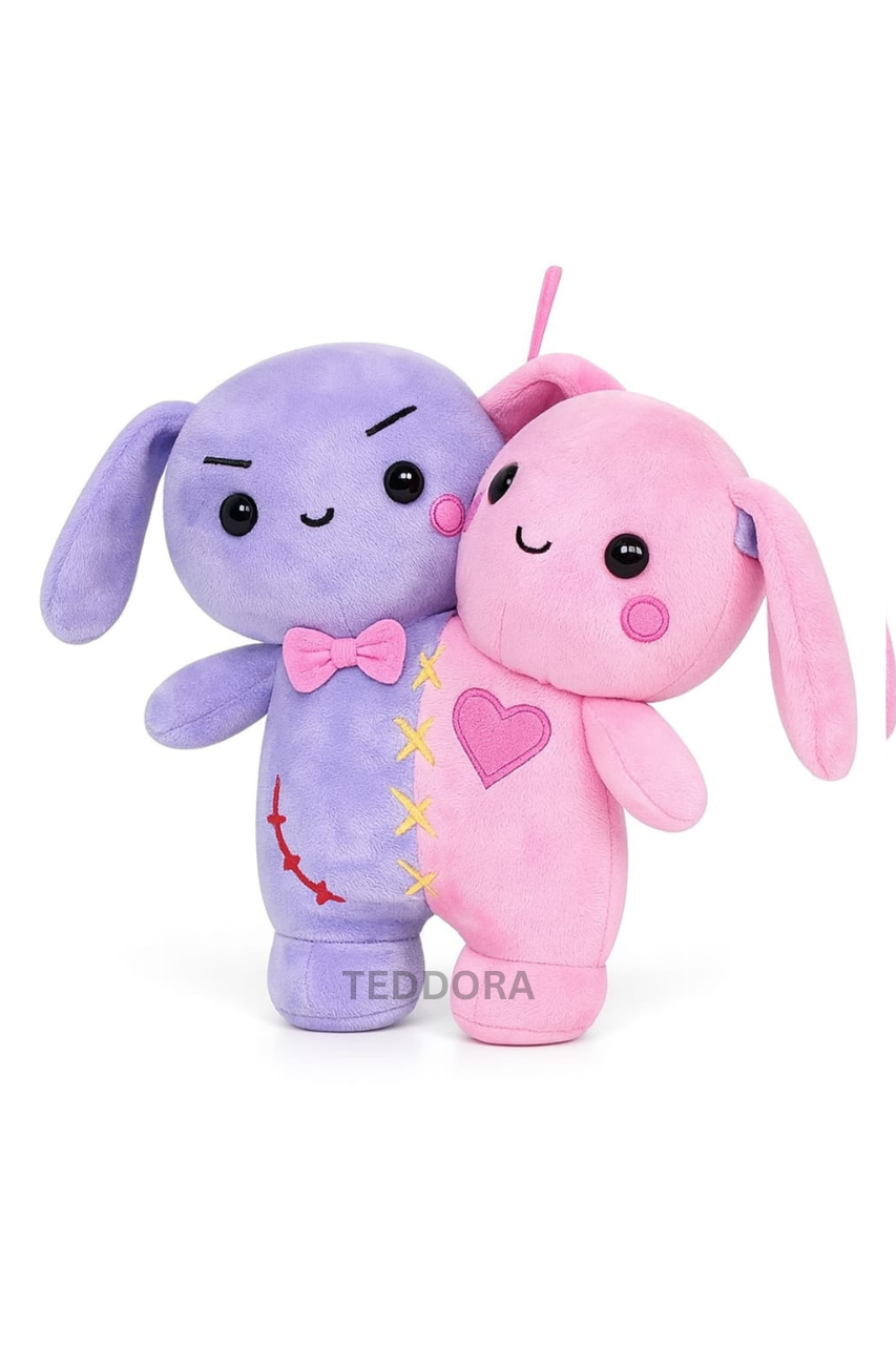 TEDDORA Twin Couple Soft Toy - 25cm