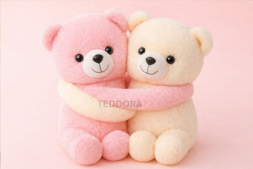 TEDDORA Hugging Couple Soft Toy - 28cm