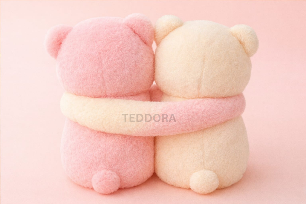 TEDDORA Hugging Couple Soft Toy - 28cm