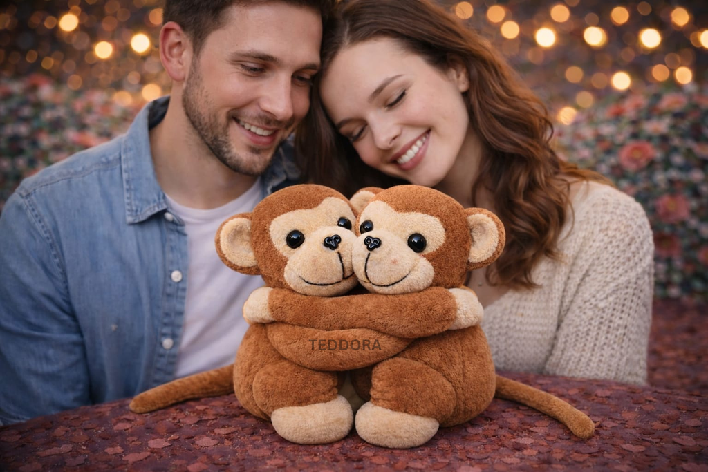 TEDDORA Hugging Monkey Soft Toy - 20cm