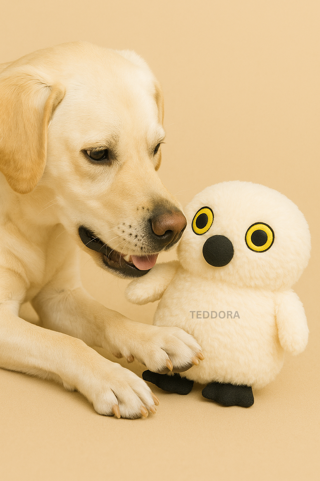 TEDDORA Fluffy Owl Soft Toy - 23cm