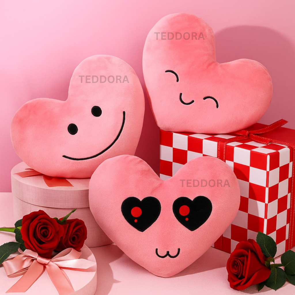 TEDDORA Love Pillow Soft Toy - 20cm (Pack of 3)