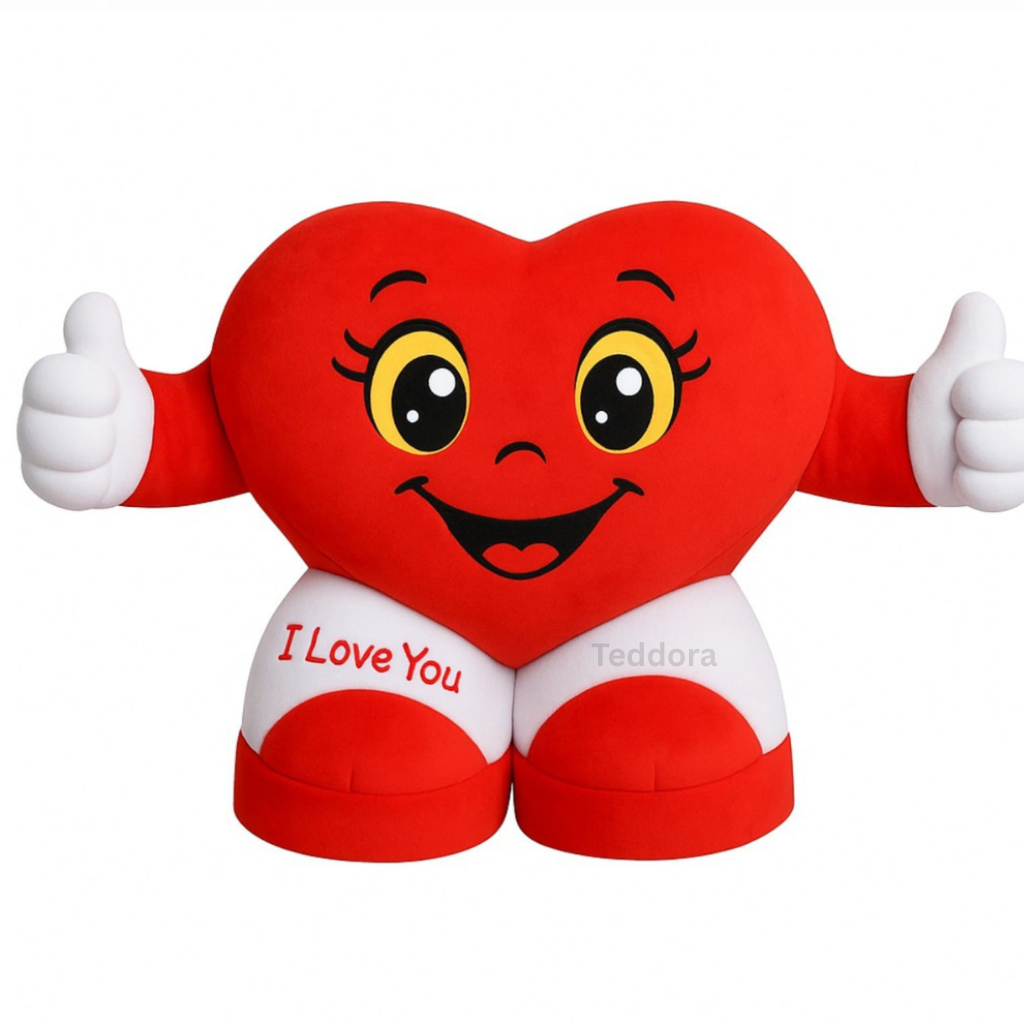 TEDDORA Thumbs-Up Heart Soft Toy - 20cm