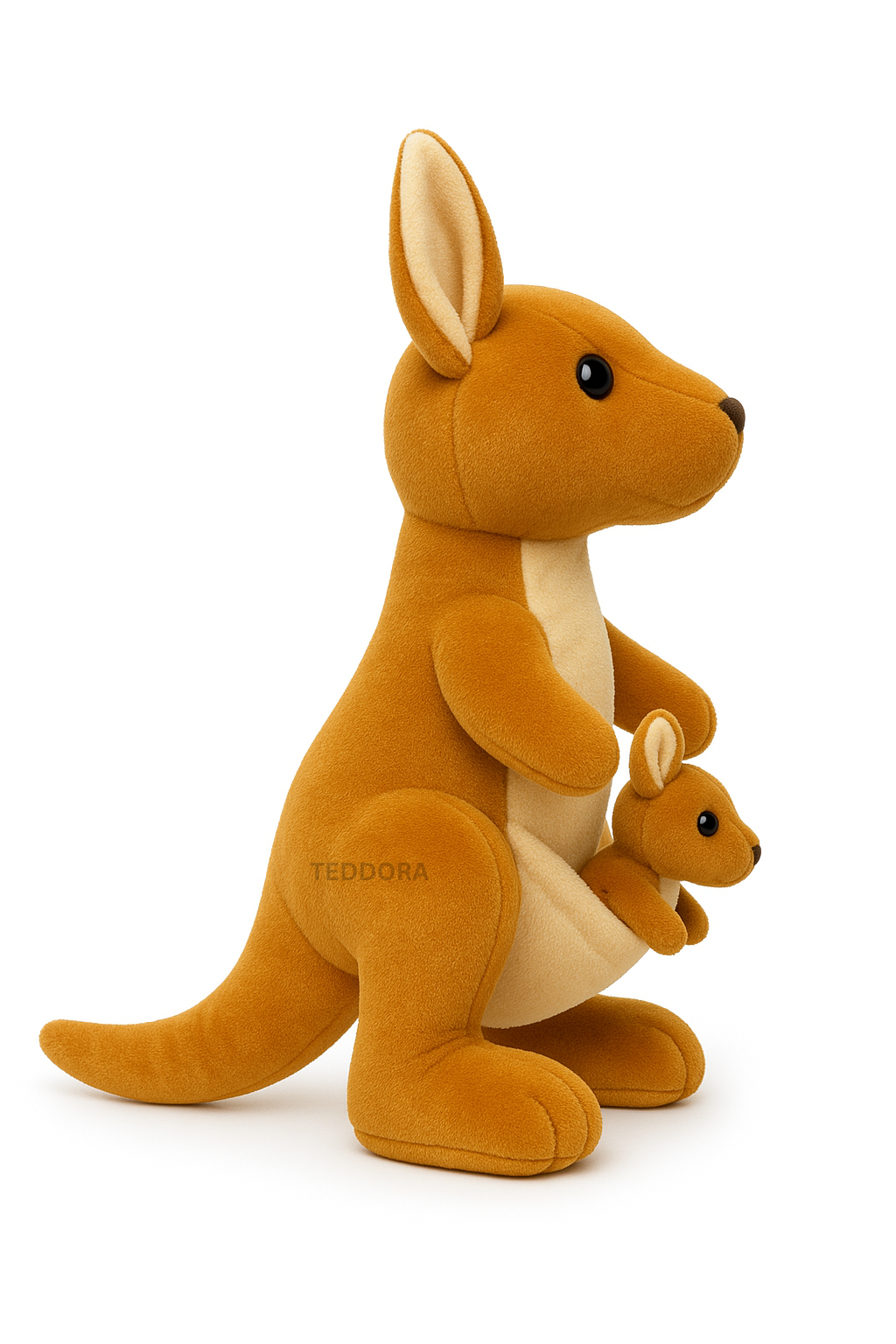 cute kangaroo plush toy with baby