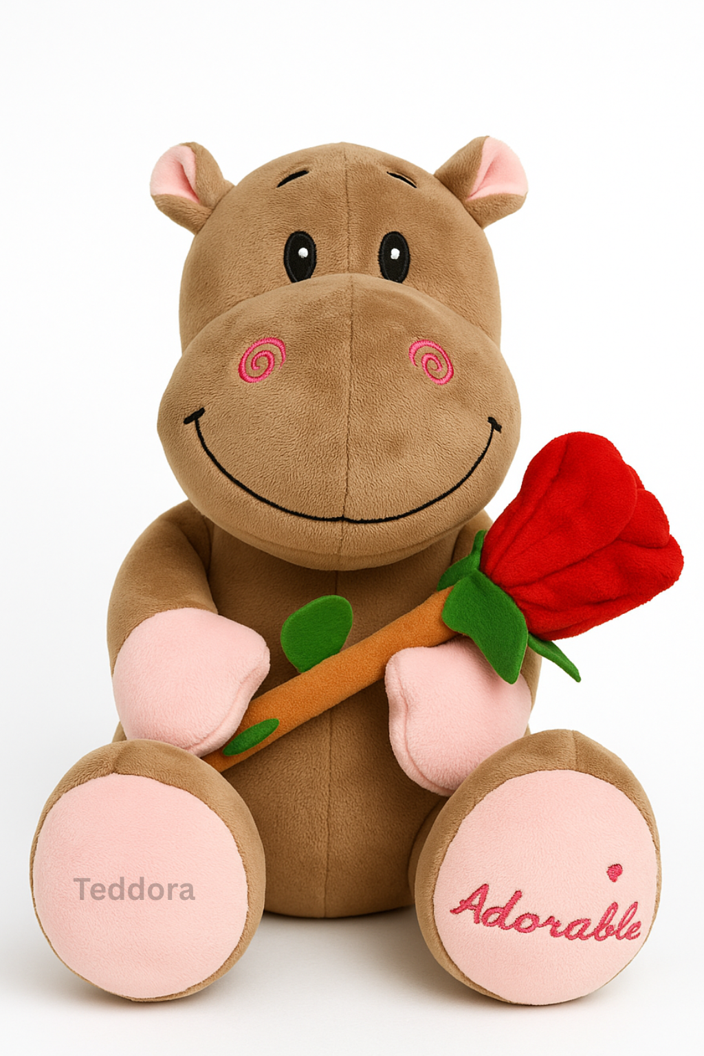 TEDDORA Hippo Soft Toy - 28cm