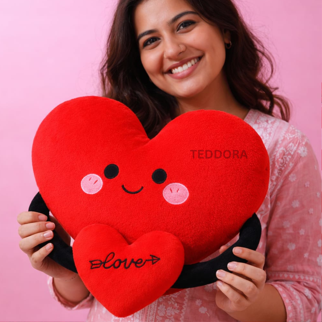 TEDDORA Heart In Hand Soft Toy - 20cm