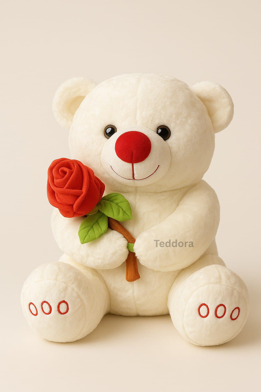 TEDDORA Rose Teddy Soft Toy - 35cm