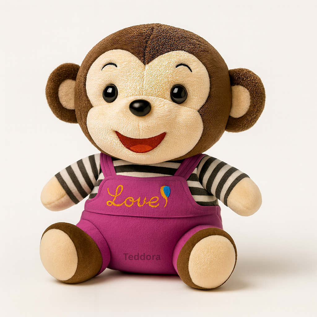 TEDDORA Love Monkey Soft Toy - 20cm
