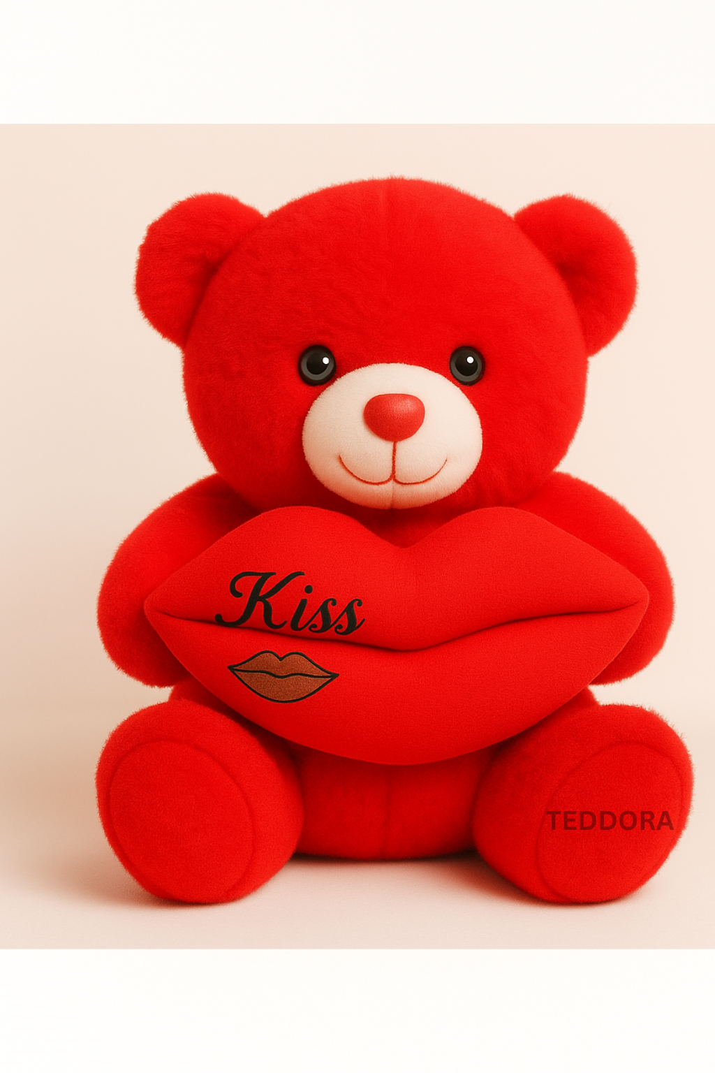 TEDDORA Kiss Teddy Soft Toy - 35cm