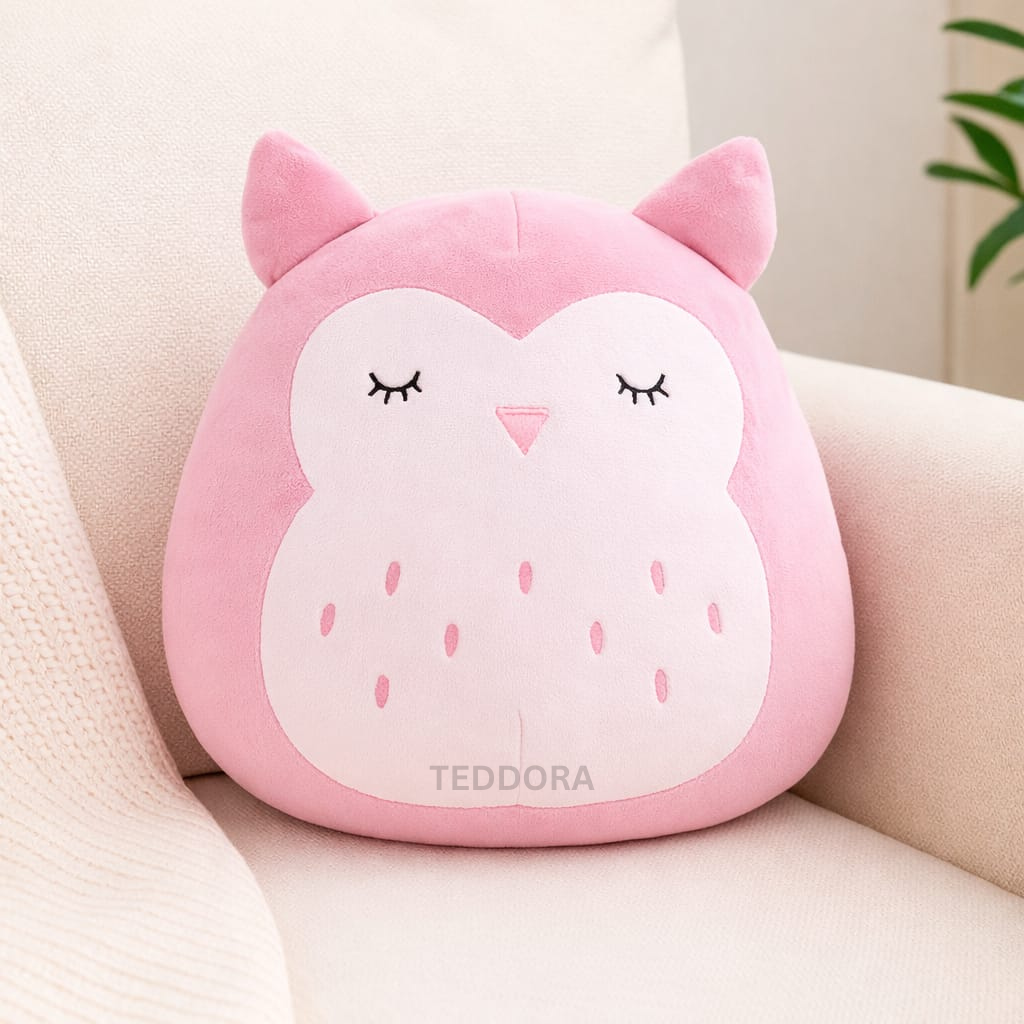 TEDDORA Sleepy Owl Pillows - 20cm