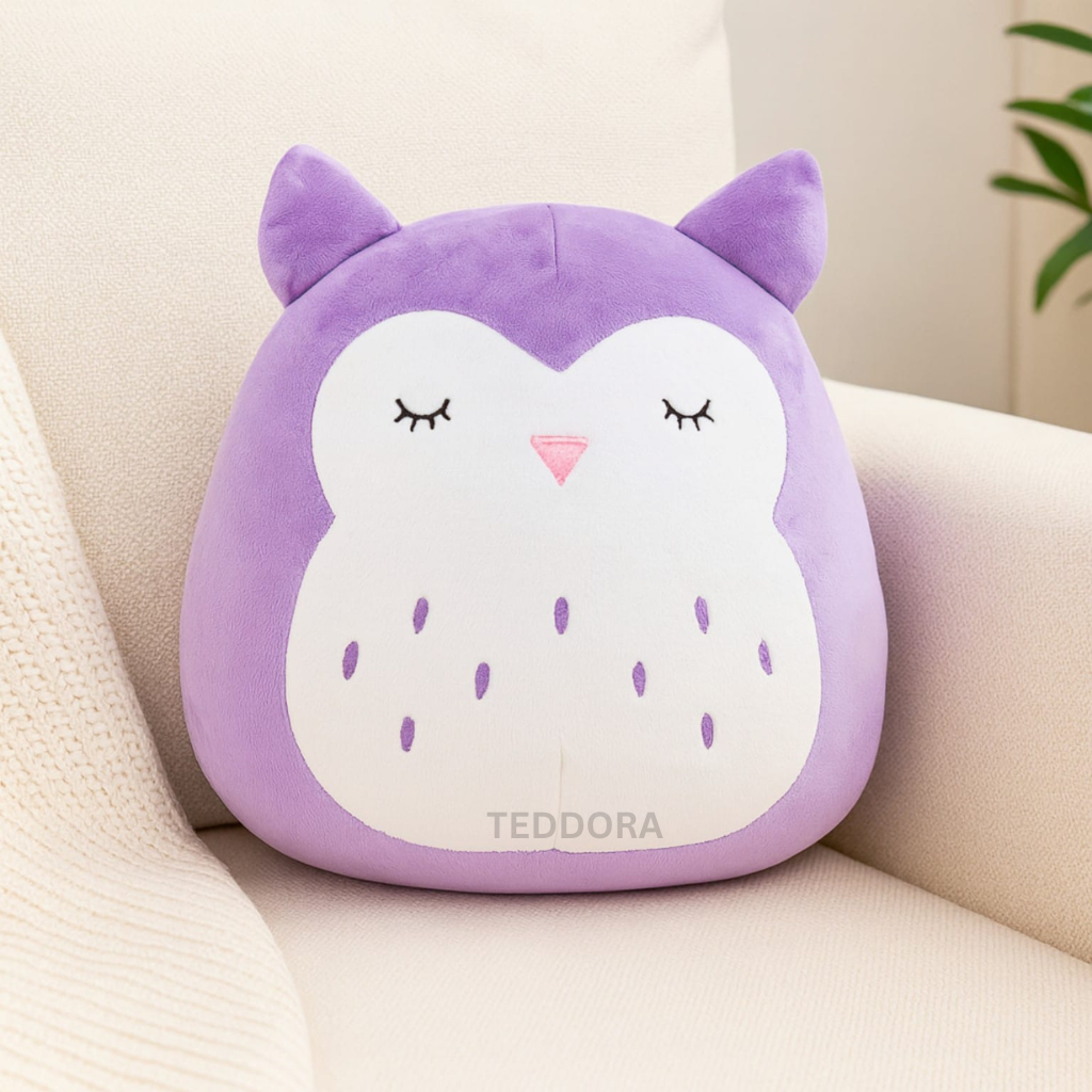 TEDDORA Sleepy Owl Pillows - 20cm