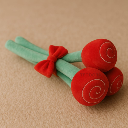 cute squeaky rose dog toy