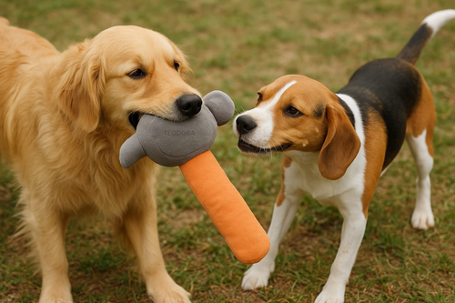 hammer plush dog toy
