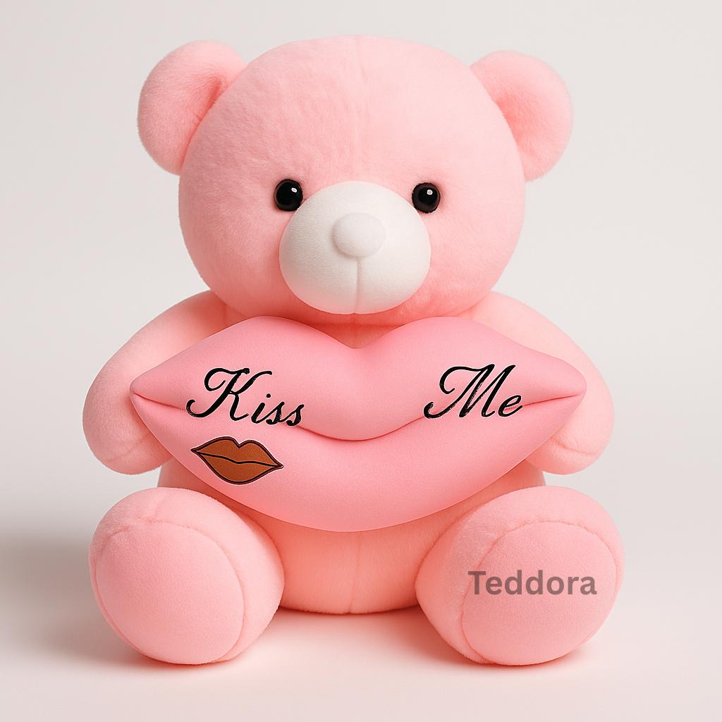 TEDDORA Kiss Teddy Soft Toy - 35cm