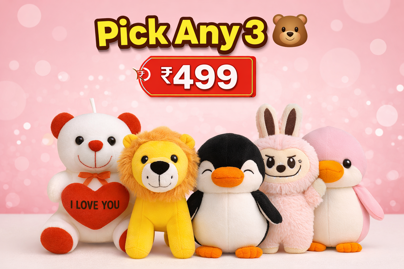 Pick Any 3 Toys @499